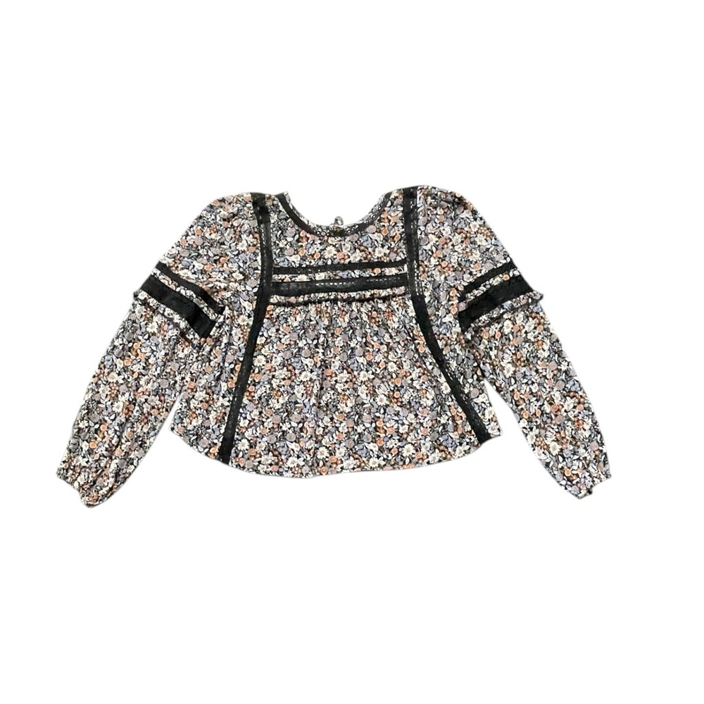 American Eagle floral peasant blouse NWT